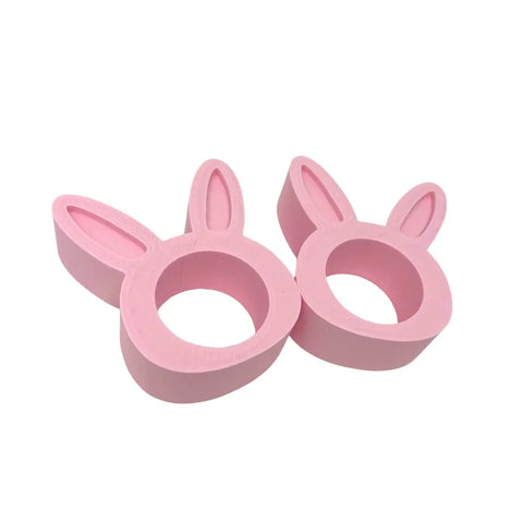Easter Bunny Napkin Rings Set Of 2 Blue – Made in USA Chatelet Manufacturing 