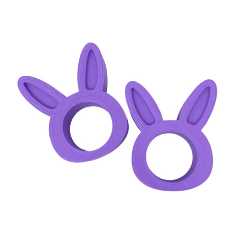 Easter Bunny Napkin Rings Set Of 2 Blue – Made in USA Chatelet Manufacturing 