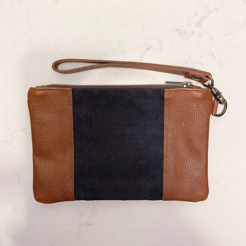 Eastport Women's Leather and Waxed Canvas Clutch – Handmade in Maine | Made in USA Rogue Industries  Handbags, Wallets & Cases