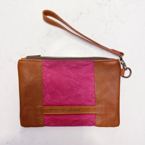 Eastport Women's Leather and Waxed Canvas Clutch – Handmade in Maine | Made in USA Rogue Industries  Handbags, Wallets & Cases
