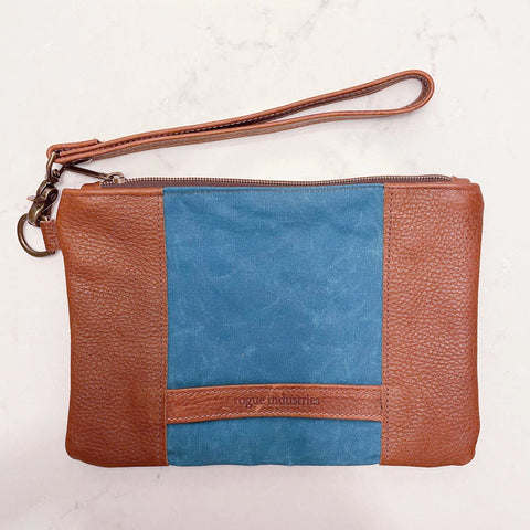 Eastport Women's Leather and Waxed Canvas Clutch – Handmade in Maine | Made in USA Rogue Industries  Handbags, Wallets & Cases