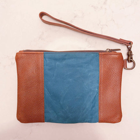 Eastport Women's Leather and Waxed Canvas Clutch – Handmade in Maine | Made in USA Rogue Industries  Handbags, Wallets & Cases