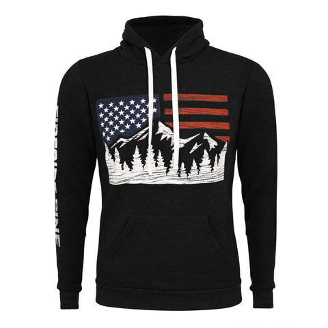 Eco-Friendly Dogwood Hoodie - Organic Cotton Recycled Polyester | Made in USA Fireside Pine  Hoodie