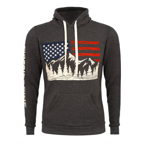 Eco-Friendly Dogwood Hoodie - Organic Cotton Recycled Polyester | Made in USA Fireside Pine  Hoodie