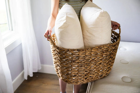 Eco-Friendly Down Alternative Pillow – Hypoallergenic & USA-Made with Recycled Fill by American Blossom Linens American Blossom Linens  Pillows & Pillowcases