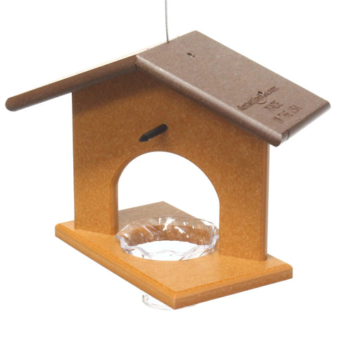 Eco-Friendly Hanging Oriole Bird Feeder with Jelly Dish and Orange Pegs 10 Inch – Amish Crafted | Made in USA Amish Toy Box  Bird Feeder