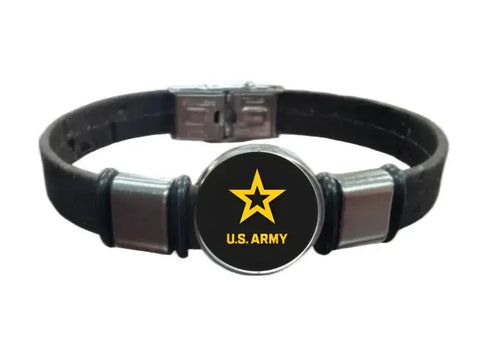 Eco-Friendly U.S. Army Star Cork Bracelet – Lightweight Patriotic Wristband in 5 Sizes | Made in USA Michelle Marie Boutique  Bracelets