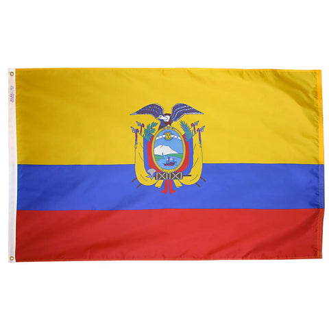 Ecuador Heritage Flag – 200 Denier Durable Nylon Outdoor Flag | UV-Resistant Colors | Made in USA Freedom Flag and Pole 