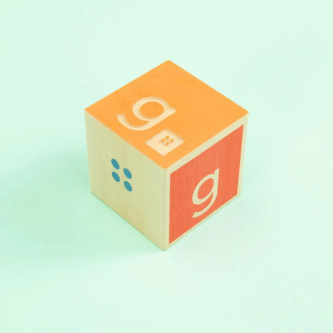 Educational Braille Learning Blocks Set – 28 Sustainable Basswood Cubes – Uncle Goose | Made in USA Uncle Goose  Abilities