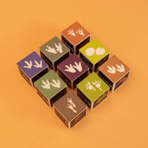 Educational Dinosaur Wooden Blocks Set – 1.75 Inch Cubes – Uncle Goose | Made in USA Science Toy Uncle Goose  Discovery