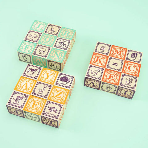 Educational Swedish Alphabet Blocks for Toddlers – 1.75 Inch Cubes | Made in USA Uncle Goose  Languages