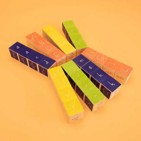 Educational Vietnamese Wooden Alphabet Blocks for Toddlers – Uncle Goose | Made in USA Uncle Goose  Languages