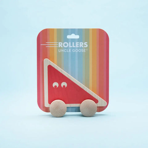 Educational Wooden Triangle Roller STEM Toy for Kids - Uncle Goose Hard Maple Design | Made in USA Uncle Goose  Rollers