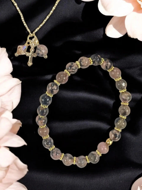 Elegant Birth Stone Gemstone Jewelry Sets | June and November Sets Michelle Marie Boutique  Bracelet and Necklace Set