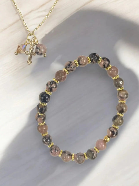 Elegant Birth Stone Gemstone Jewelry Sets | June and November Sets Michelle Marie Boutique  Bracelet and Necklace Set