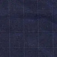 The Ellis River Crossbody Bag by Rogue Industries features dark blue fabric with a subtle, thin windowpane grid, offering a smooth texture inspired by classic suiting—ideal for elevating your accessory game.