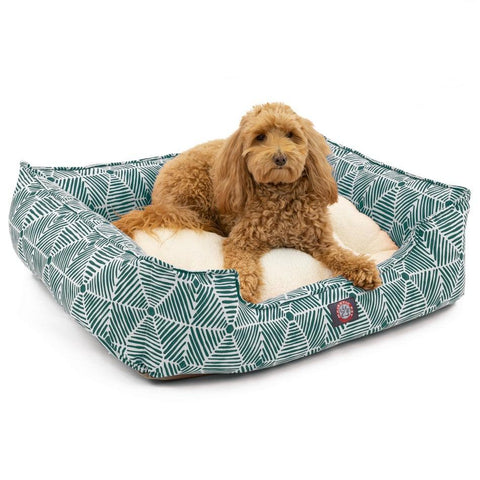 Charlie Plush Pet Lounge Bed 24 Inch – Contemporary Design | Made in USA Majestic Pet 