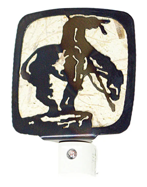 End Of The Trail Silhouette Night Light – Rustic Western Decor – Veteran Owned | Made in USA Knights Home Decor  item