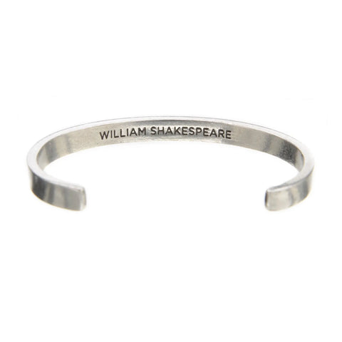 Engraved Shakespeare Quote Cuff Bracelet – To Thine Own Self Be True – Handcrafted Bracelet | Made in USA Whitney Howard Designs  Cuff Bracelets