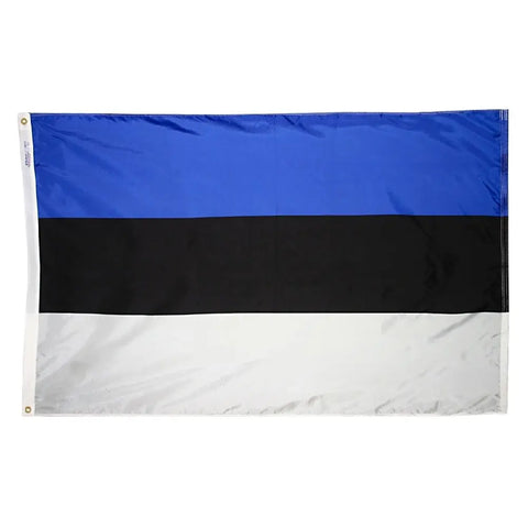 Estonia National Flag 3x5 Ft – UV-Resistant 200 Denier Nylon Outdoor Banner | Made in USA Freedom Flag and Pole 