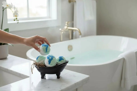 Eucalyptus Mint Scented Bath Bomb 2 Inch Round – Handmade Relaxing Spa Gift | Made in USA Bath Bums  bath bomb