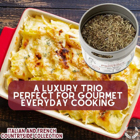 European Countryside Spice Blend Set – 3 Handcrafted Tins | Made in USA Gustus Vitae  Collections & Gift Sets