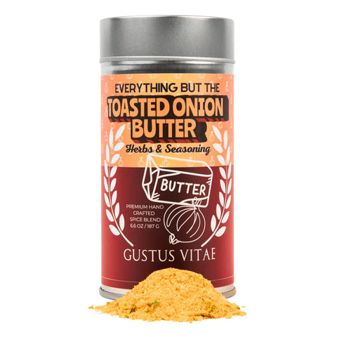 Everything But The Toasted Onion Butter Seasoning – 6.6 Oz Premium Handcrafted Spice Blend | Made in USA Gustus Vitae  Gourmet Seasonings