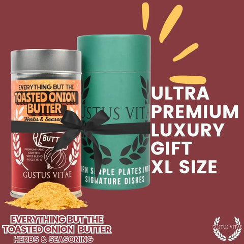 Everything But The Toasted Onion Butter Seasoning – 6.6 Oz Premium Handcrafted Spice Blend | Made in USA Gustus Vitae  Gourmet Seasonings