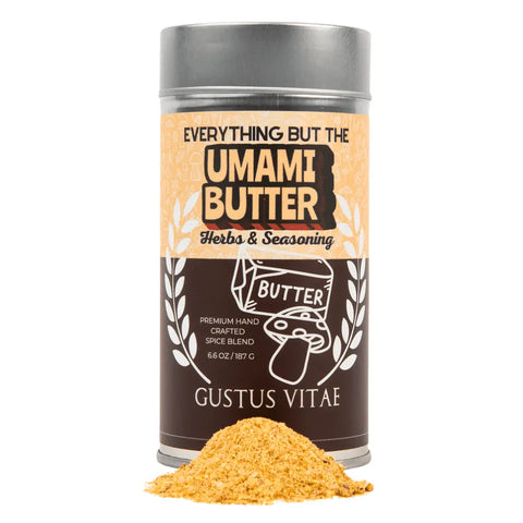 Everything But The Umami Butter 6.6 oz – Handcrafted Gourmet Herb Seasoning Blend | Made in USA Gustus Vitae  Gourmet Seasonings