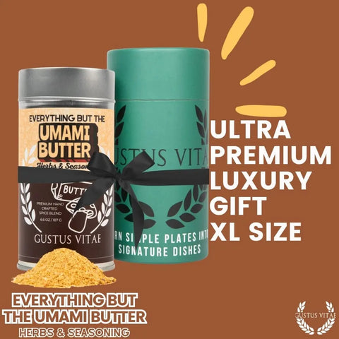 Everything But The Umami Butter 6.6 oz – Handcrafted Gourmet Herb Seasoning Blend | Made in USA Gustus Vitae  Gourmet Seasonings