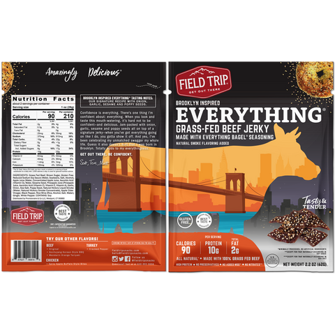 Field Trip Variety Pack – 4ct Grass-Fed Beef Jerky Sampler | Made in USA Field Trip 