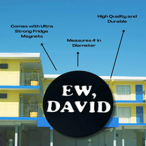 Ew David Funny 4 Inch Plastic Fridge Magnet – Made in USA Chatelet Manufacturing 