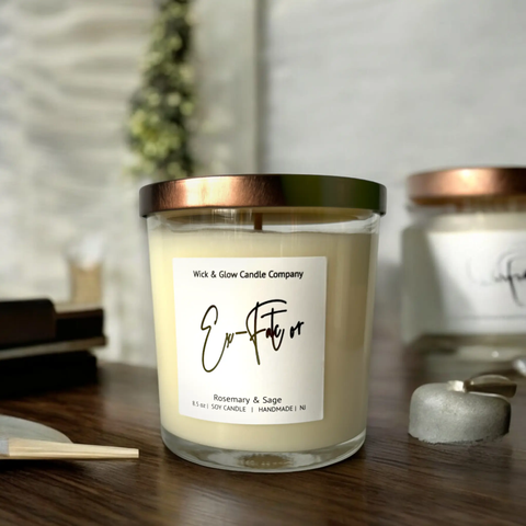 Ex-Factor Luxury Scented Candle Wick and Glow Candle Company™  Candles