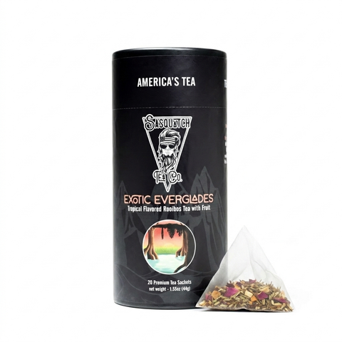 Exotic Everglades Rooibos Fruit Tea Blend – Tropical Herbal Infusion | Made in USA Sasquatch Tea Co  Tea