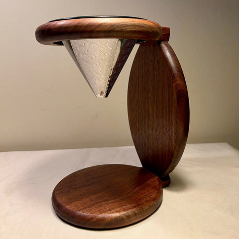 Handcrafted Reclaimed Wood Coffee Pour Over – Rustic Drip Brewer | Made in USA Shop Cat Woodworks  item