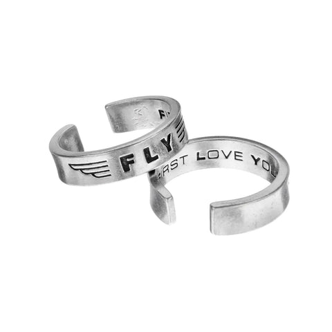 FLY First Love Yourself Inspirational Adjustable Silver Ring – Handmade Affirmation Jewelry | Made in USA Whitney Howard Designs  InspireRings