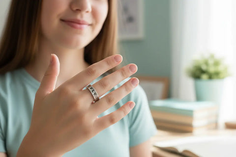 FLY First Love Yourself Inspirational Adjustable Silver Ring – Handmade Affirmation Jewelry | Made in USA Whitney Howard Designs  InspireRings