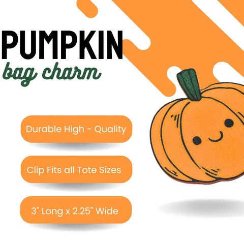 FRESHe Pumpkin Bag Charm – Sustainable Accessory | Made in USA Chatelet Manufacturing 