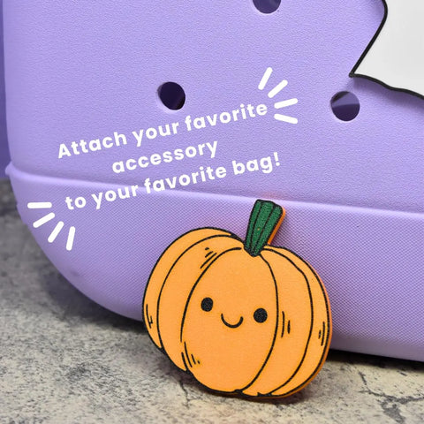 FRESHe Pumpkin Bag Charm – Sustainable Accessory | Made in USA Chatelet Manufacturing 