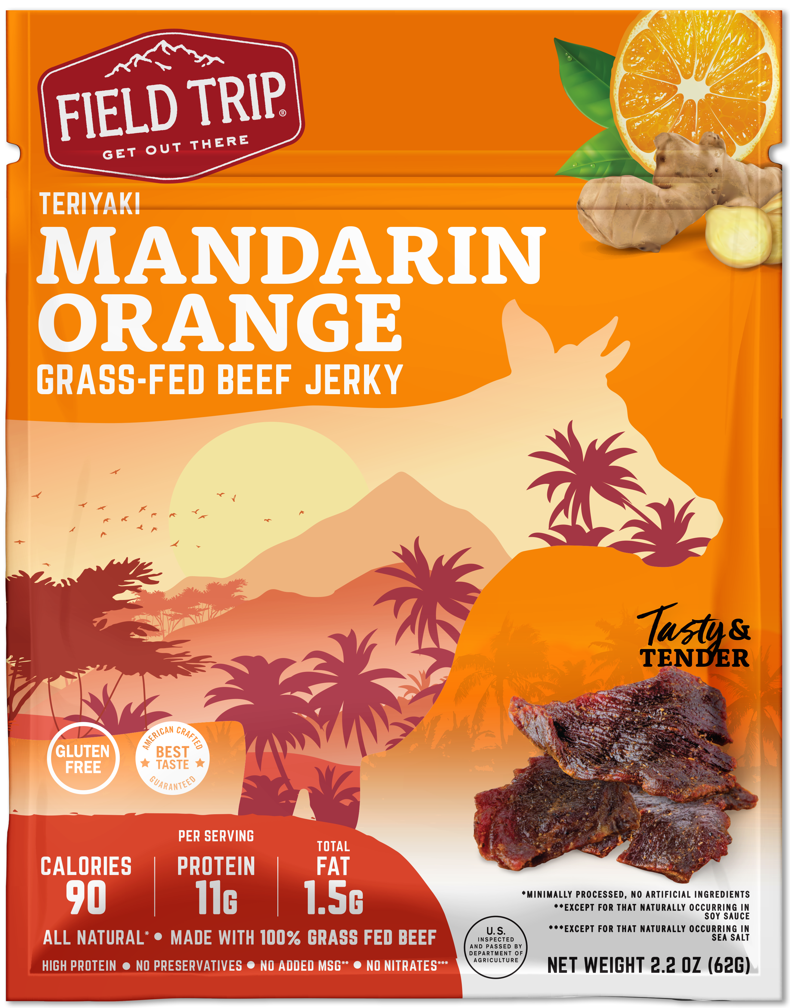 Field Trip Variety Pack – 4ct Grass-Fed Beef Jerky Sampler | Made in USA Field Trip 