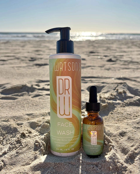 Facial Cleansing Kit – Oil-Free Face Wash & Vitamin C Radiance Serum | Made in USA Dr. Watson's Hair & Body Care  Vitamin C Serum