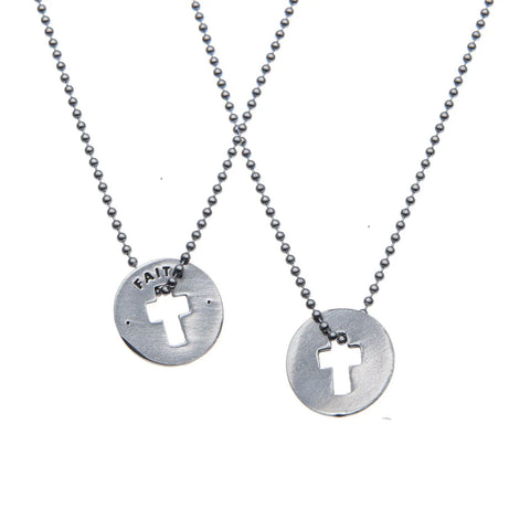 Faith Blessing Ring Charm 1 Inch – Handcrafted Pewter Cross Token | Inspirational Gift Whitney Howard Designs  Blessing Ring