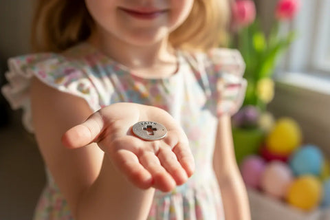 Faith Blessing Ring Charm 1 Inch – Handcrafted Pewter Cross Token | Inspirational Gift Whitney Howard Designs  Blessing Ring