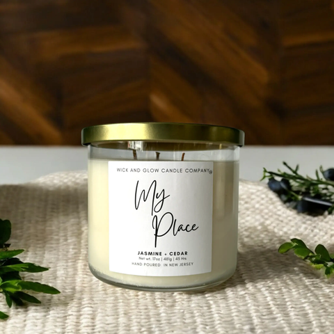 Fall 4 U 3-Piece Luxury Soy Wax Candle Set 17 oz 3-Wick – Autumn Scents | Made in USA Wick and Glow Candle Company™  Candles
