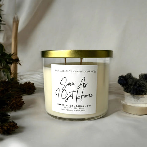 Fall 4 U 3-Piece Luxury Soy Wax Candle Set 17 oz 3-Wick – Autumn Scents | Made in USA Wick and Glow Candle Company™  Candles