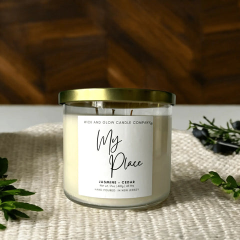 Fall 4 U 3-Piece Luxury Soy Wax Candle Set 17 oz 3-Wick – Autumn Scents | Made in USA Wick and Glow Candle Company™  Candles