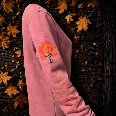 Fall Maple Women's Crewneck Sweatshirt – Relaxed Fit Apparel | Made in USA Fireside Pine  Hoodie