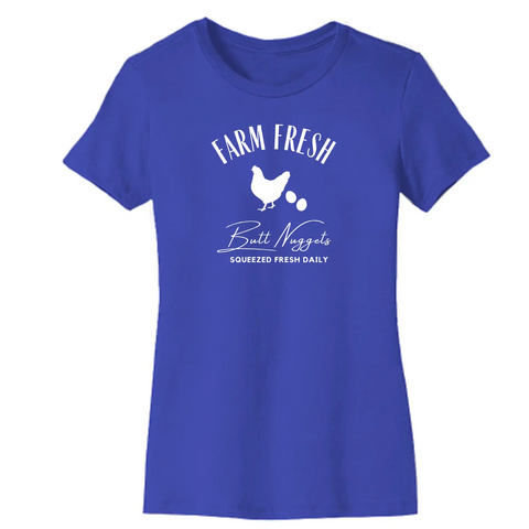 Farm Fresh Butt Nuggets Organic Cotton Unisex T-Shirt – Made in USA Suede Kloth 