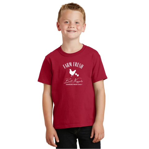 Farm Fresh Butt Nuggets Organic Cotton Unisex T-Shirt – Made in USA Suede Kloth 