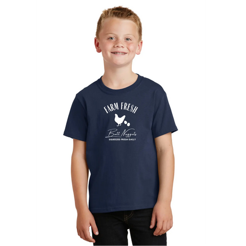 Farm Fresh Butt Nuggets Organic Cotton Unisex T-Shirt – Made in USA Suede Kloth 